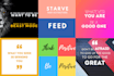 create motivational inspiration quotes with your logo for instagram