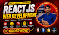 create a web app using react, node js, or firebase