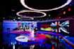 design TV studio, broadcast set and news studio in 3d