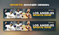 create sports facebook cover photo banner design