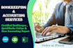 bookkeeping using quickbooks online, excel, xero