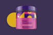 do product packaging and label design in aesthetic style