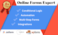 create smart online forms using jotform, typeform or wpforms