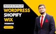 design and develop a professional website with shopify