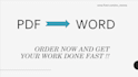 convert PDF to word or excel document