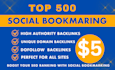 boost your website SEO with high quality social bookmarking backlinks