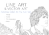 create vector line art illustrations of your photo or character
