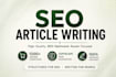 do SEO article writing, blog writing and rewriting
