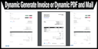 dynamic generate invoice or dynamic PDF and mail