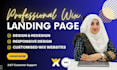 design responsive wix landing page