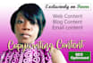 do engaging copywriting for your web, blog, email content
