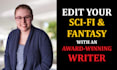 edit your science fiction or fantasy novel