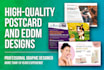 design a promotional postcard or direct mail eddm