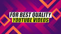 do your youtube video editing to make your videos enagaging