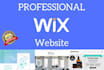 design a high quality professional wix website fast