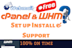do set up whm in linux server