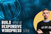 create a professional wordpress website
