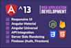 develop your angular web app and integrate API