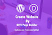 build elegant wordpress website by divi theme theme