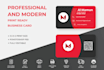 design professional and modern print ready business card