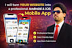 turn your website into a professional android and ios mobile app