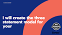 create the three statement model for your startup
