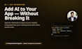 integrate ai and gpt features into your app or saas