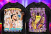 create nba bootleg tshirt design