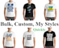 do unique concept typography t shirt design quickly