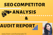 provide SEO audit report and competitor analysis