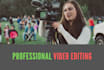 do professional video editing