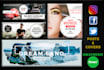 create elegant facebook and instagram covers,posts