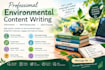 write well researched environmental content