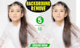 do hair masking and background removal in 24 hours