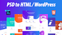 convert psd to html responsive or psd to wordpress