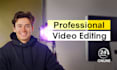 do professional video editing