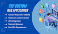 develop custom PHP web applications using core PHP
