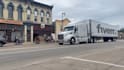make logistic truck video stock footage video