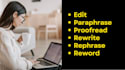humanised, edit, paraphrase and proofread of your ai content