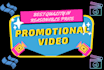create a professional promotional video to boost