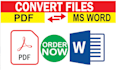 convert PDF to word, scanned to word, image to word,reformat