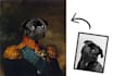 turn your pet portrait into a royal painting