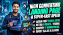 build high converting landing page with ultra fast speed