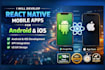 develop react native mobile apps for android and ios
