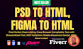 convert xd to html, figma to html,sketch to html, psd to html bootstrap