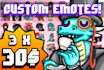 design unique twitch or discord emotes for you