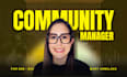 be your community manager and social media manager