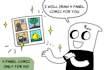 draw comic or cartoon illustration for you