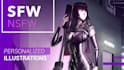 draw high quality illustrations sfw and nsfw