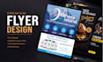 design a professional flyer, promotional flyer or business flyer